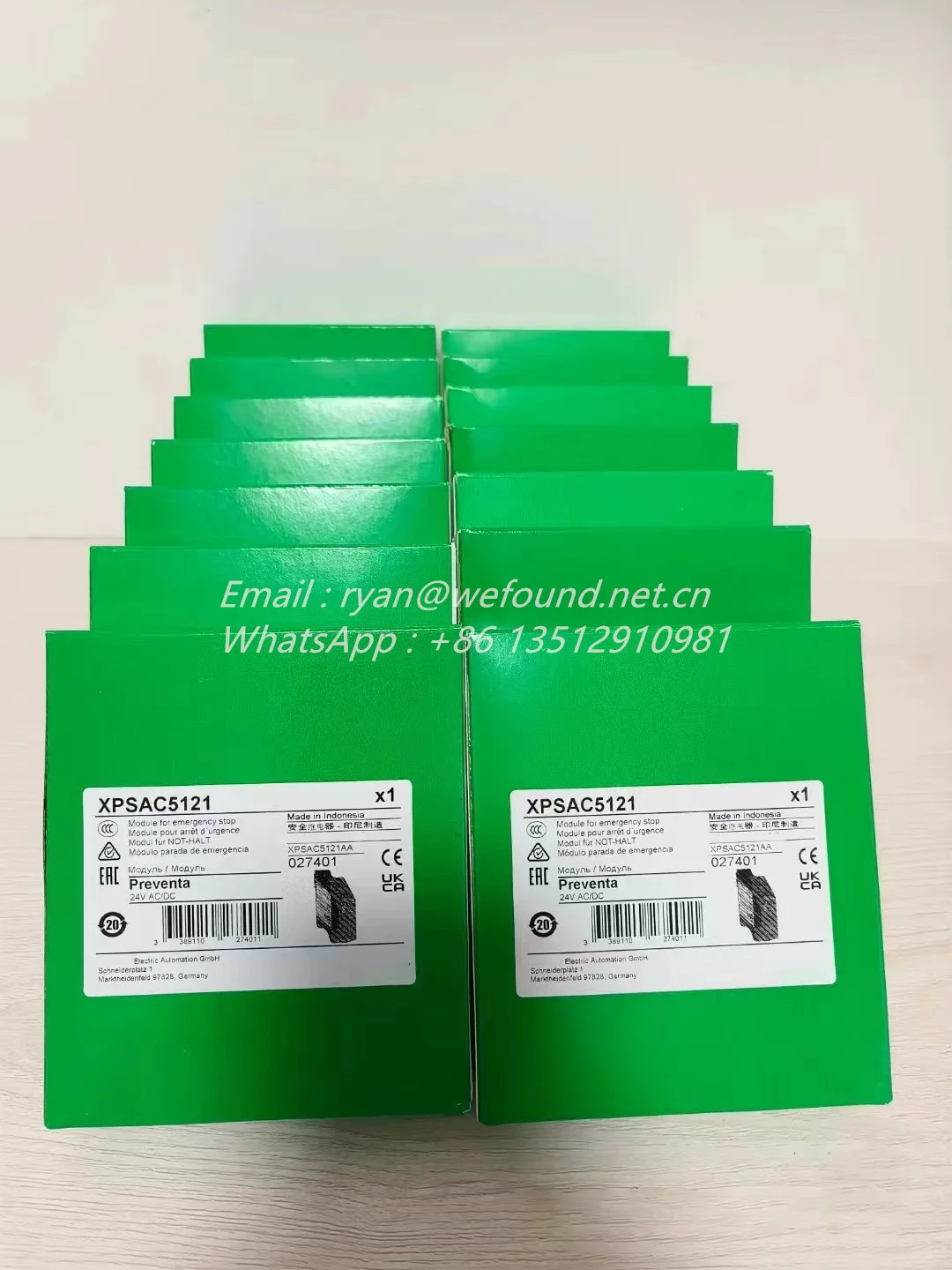 XPSAC5121 for Schneider module XPSAC - Emergency stop - 24 V AC DC ,027401 ,XPSAC5121 is replaced by XPSBAC14AP