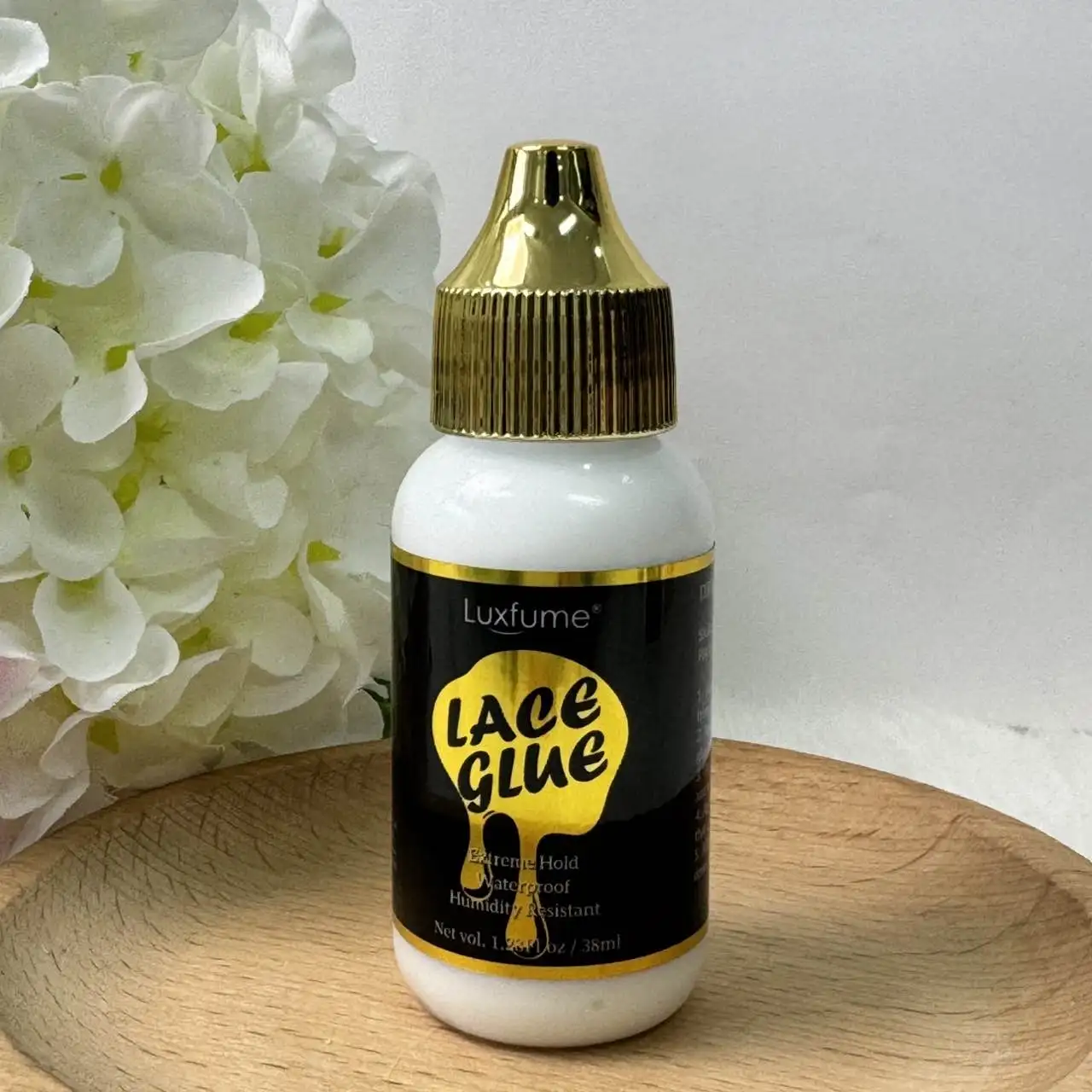 Luxfume 38ml Lace Glue Extreme Hold Waterproof Humidity Resistant Wig Adhesive for Lace Wigs Toupee