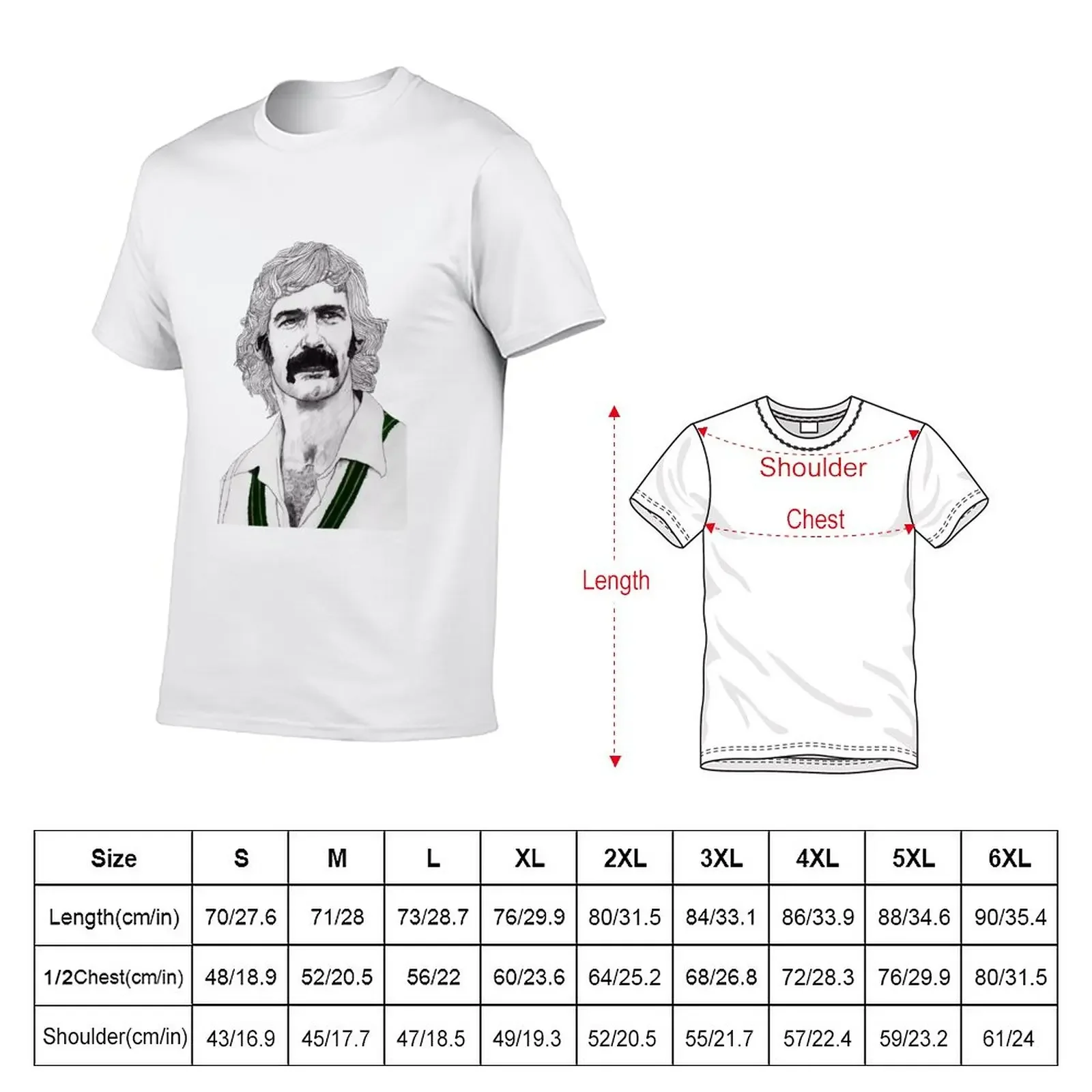 New Cricket Dennis Lillie T-Shirt Short t-shirt sports fan t-shirts graphic t shirts black t shirts men clothings