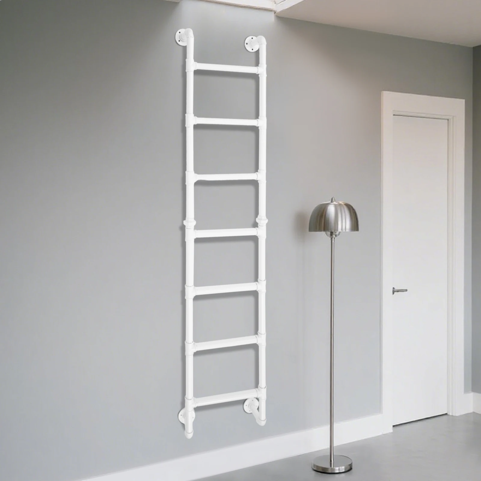 سلم مثبت على الحائط، سلم ذو 7 درجات، سلم مثبت على الحائط لسرير العلية بطابقين #2