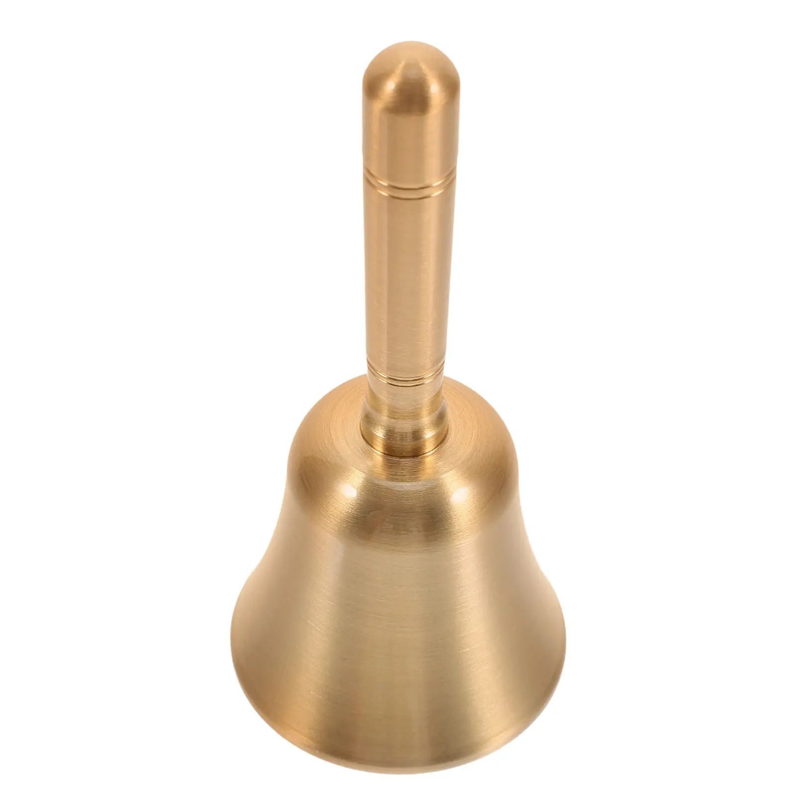 Christmas Hand Bell Brass Material Compact Design Clear Resonant Sound Festive Decoration School Hotel Apartment Restaurant Use