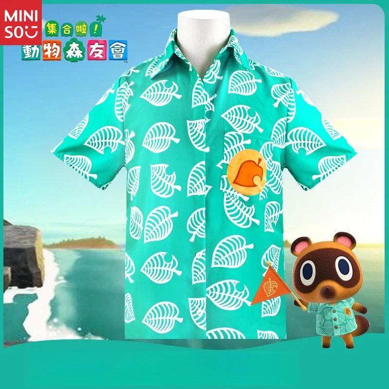 

Miniso Animal Crossing Cosplay Shirt, Tom Nook and Timmy Tommy Outfit Costume