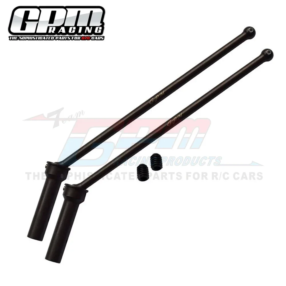 GPM Metal Steel Front Rear CVD Drive Shaft Universal Joint ARA310926 + ARA310932 for ARRMA 1/5 KRATON OUTCAST EXB 8S 4WD RC Car
