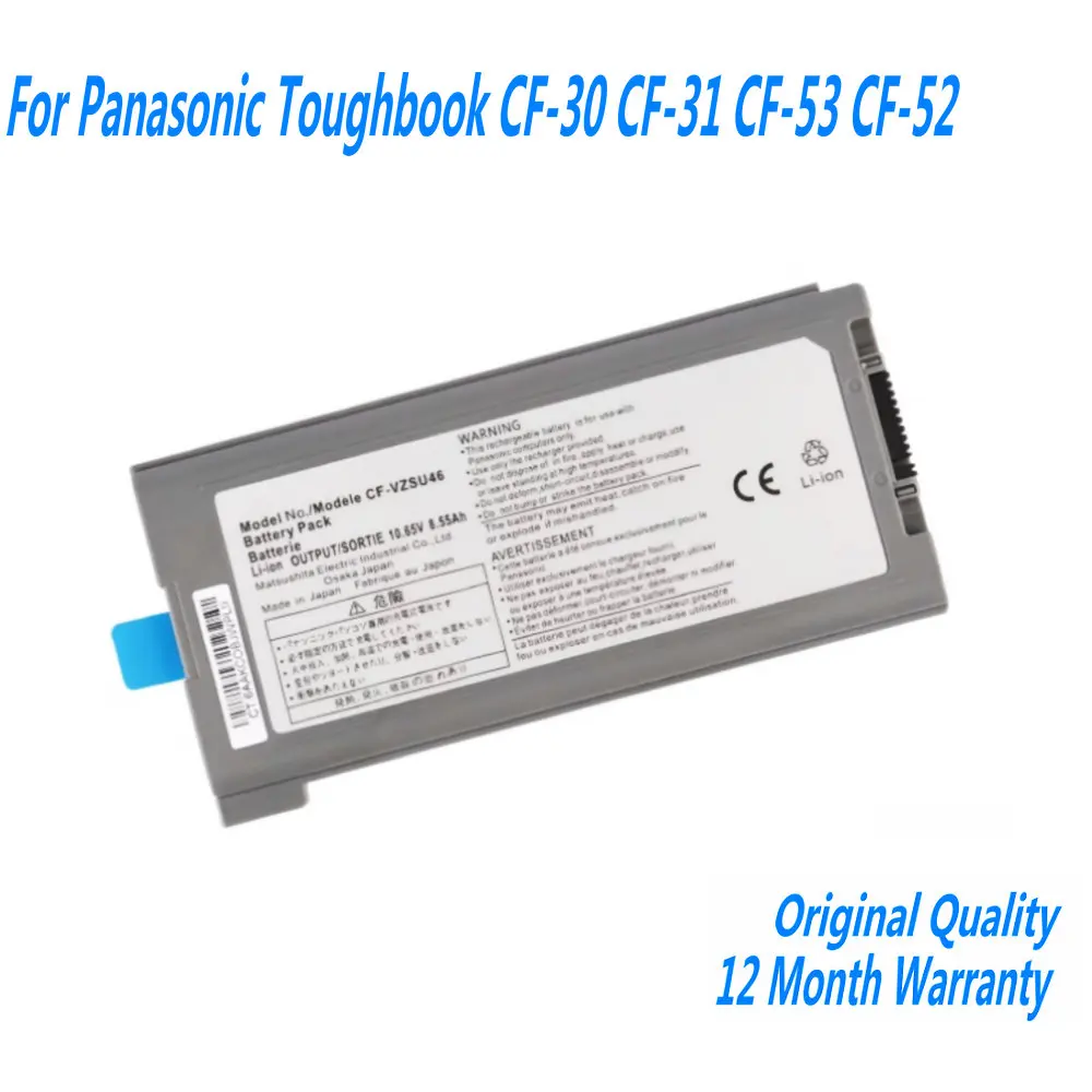 

NEW 10.65V 8500mAh Laptop Battery For Panasonic Toughbook CF-30 CF-31 CF-53 CF-52 CF-VZSU46 CF-VZSU46S CF-VZSU46U CF-VZSU46R