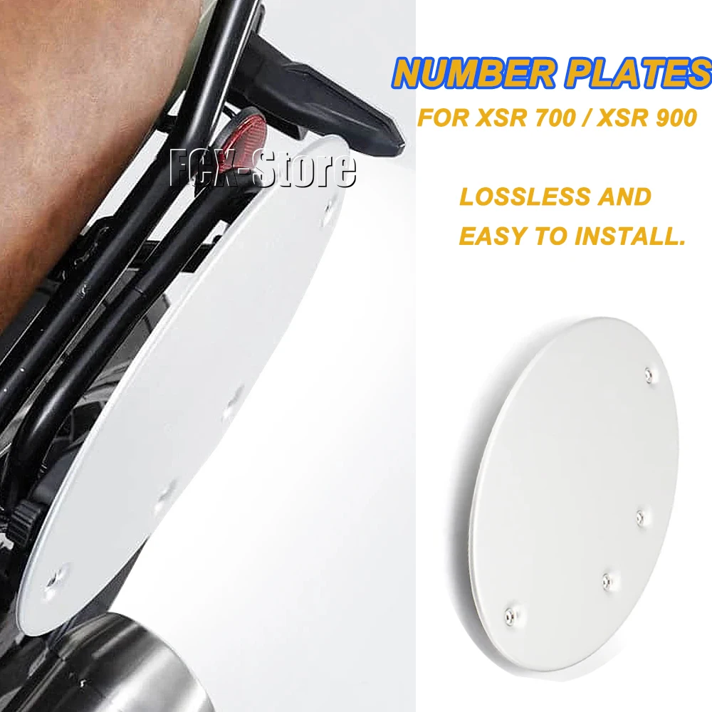 Nuovi Accessori Numero Laterale Targa In Alluminio Argento Pannello di Protezione Per YAMAHA XSR700 XSR 700 2021 - 2023 XSR900 XSR 900 2022 2023
