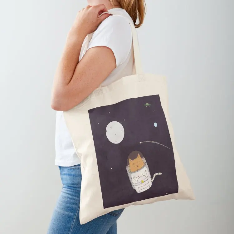 

Spacecat Tote Bag shopper bags tote bag screen Canvas bag Women bags