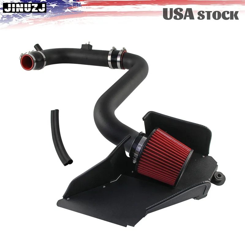 طقم مدخل الهواء البارد لشركة فولكس فاجن MK5 MK6 MK3 MK2 B6 باسات أودي A3/S3 06-08/13 EA113 أسود