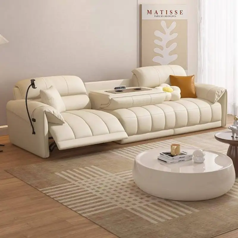 

Armrest White Electric Recliner Sofa Extendable Relax Apartments Electric Recliner Sofa Lazy Modern Schlafsessel Furniture