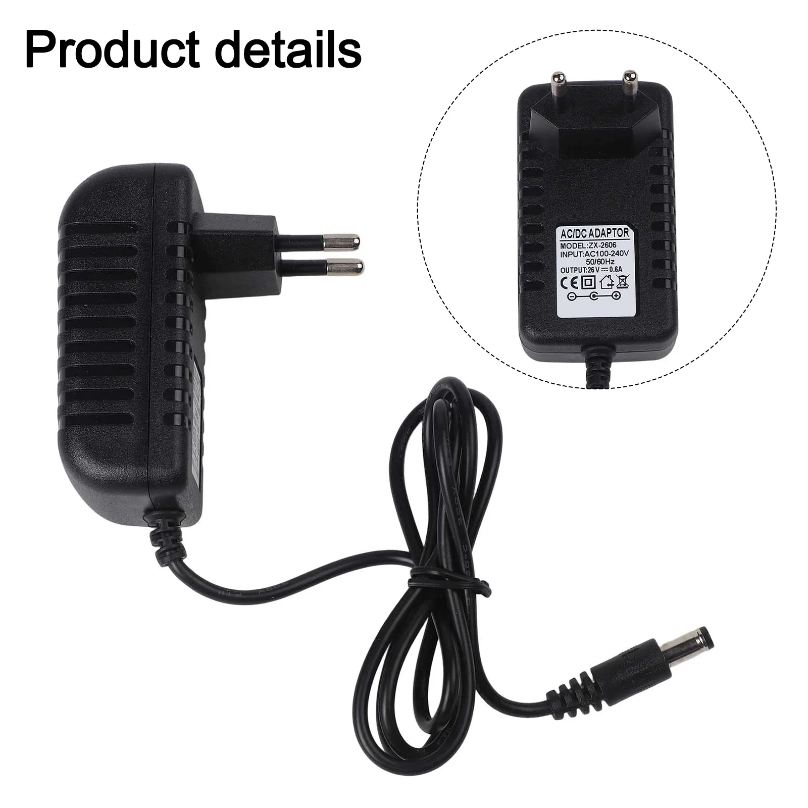 Charging Cable Adaptor 26V EU Plug For Grundig VCP3830 Cordless Handheld Vacuum Cleaner Charger Vacuum Cleaner Accessories