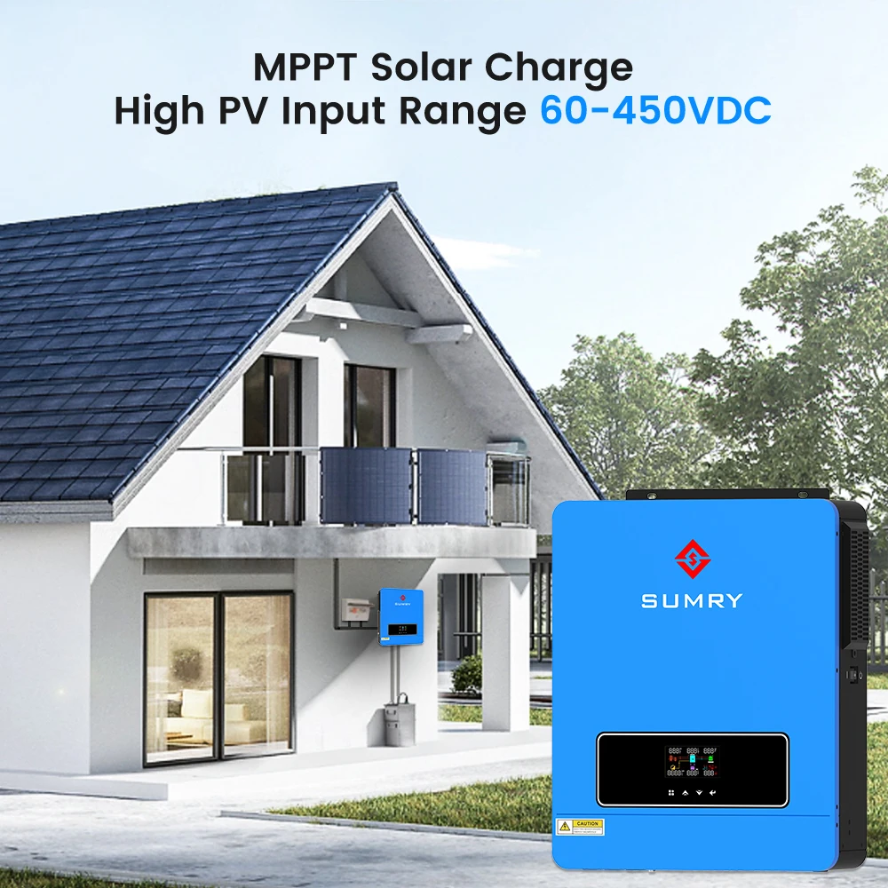 SUMRY 3.6kw 4.2kw 6.2kw ON/off Gird Inversor الشمسية 24 فولت إلى 120VAC 220 فولت موجة جيبية نقية MPPT شاحن بالطاقة الشمسية الهجين العاكس للطاقة الشمسية #5