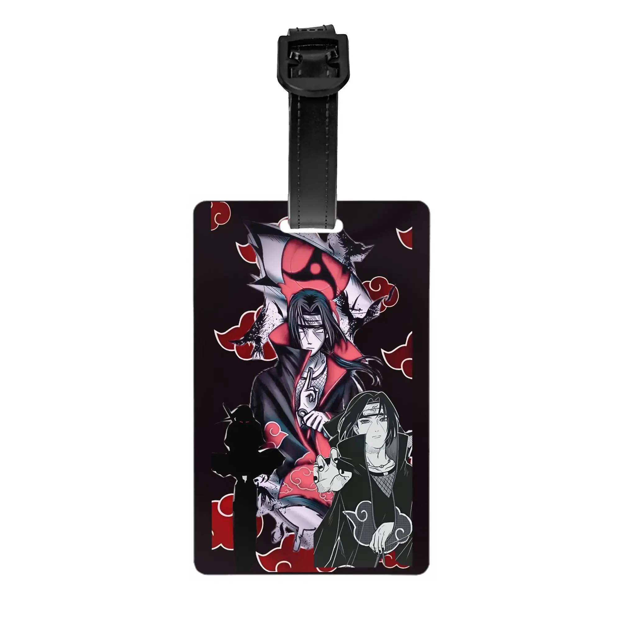 

Custom Itachi Uchiha Anime Luggage Tag Custom Manga Cartoon Baggage Tags Privacy Cover Name ID Card