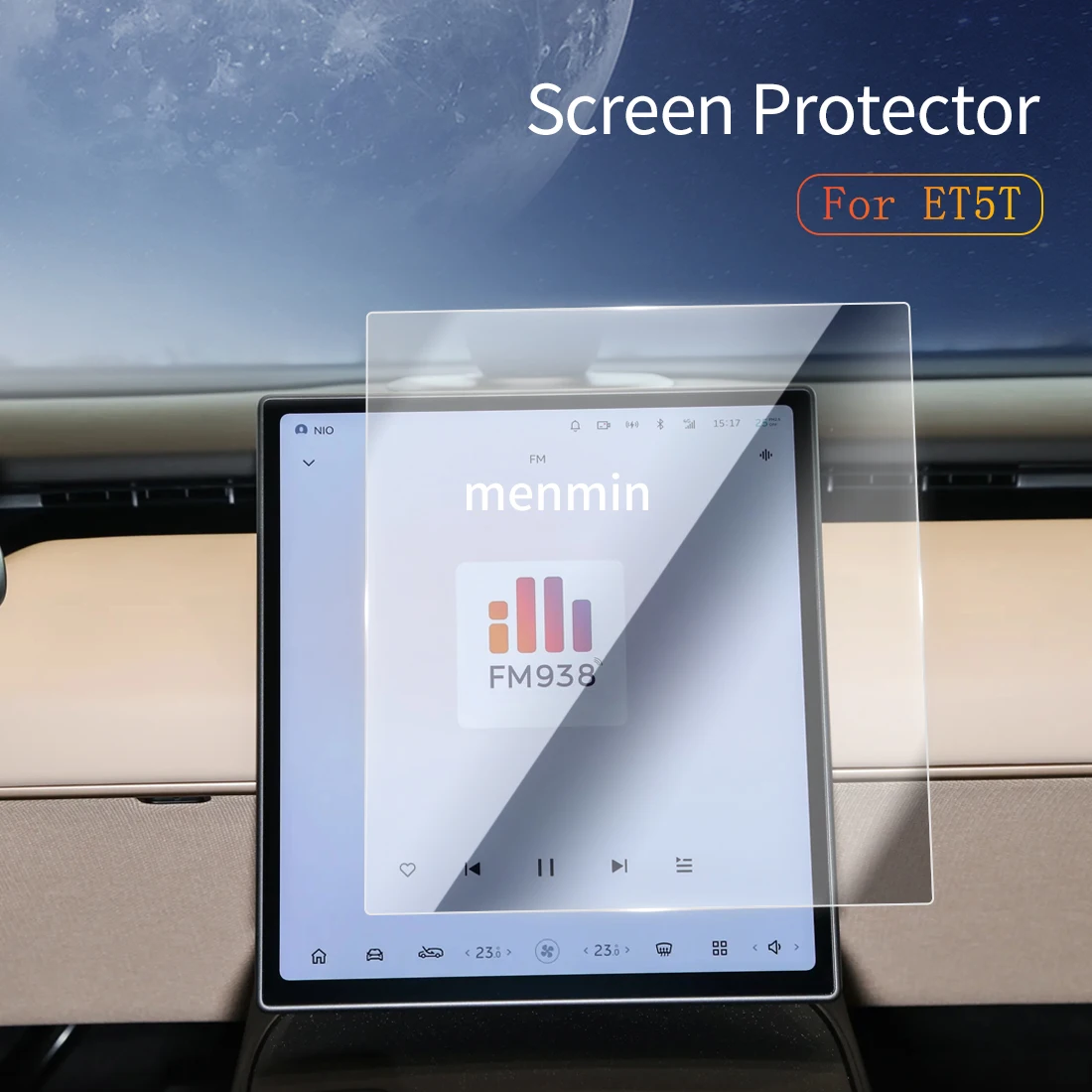 

Car Stickers Dash Carplay Mirror Screen Protector Display Tempered Glass Protective Vehicle For 24 NIO Motors ET5T