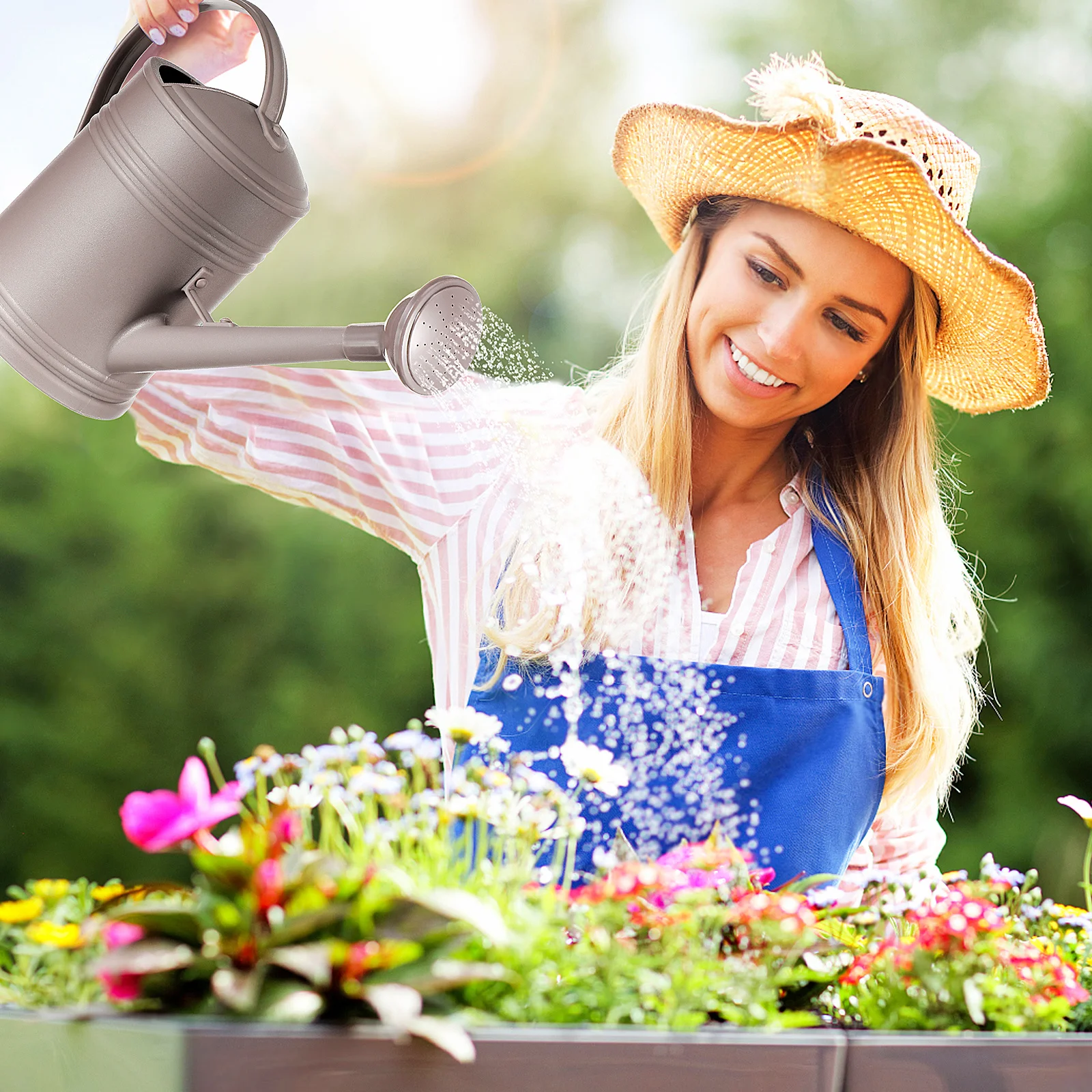 

Long Spout Watering Can Plastic Durable Indoor Outdoor Gardening Pot Efficient Garden Planting Tool Household Watering Kettle