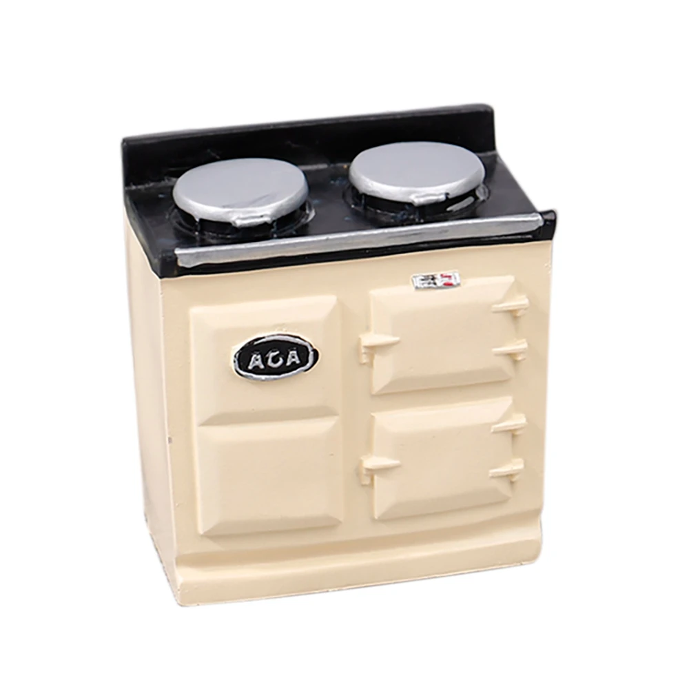 T84C-1:12 casa de muñecas miniaturas Mini estufa de Gas modelo simulado casa muebles de cocina decorar Accesorios