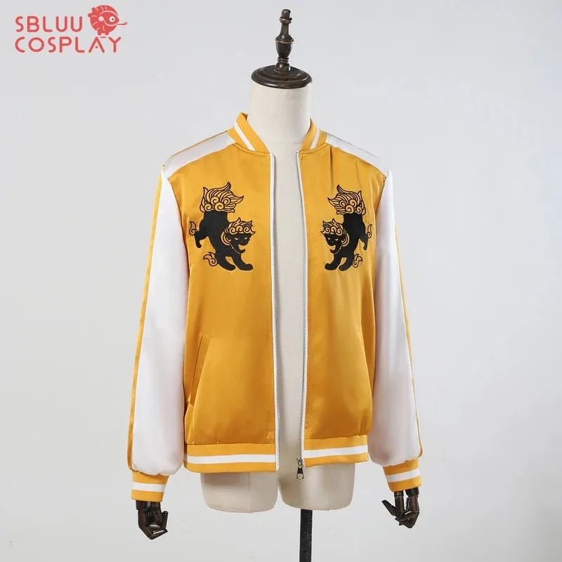 DY20SBluuCosplay Anime Tomiyama Choji Jo Togame Kostum Cosplay Jersey Jaket Bordir Lion Den College Pakaian Olahraga Harian25