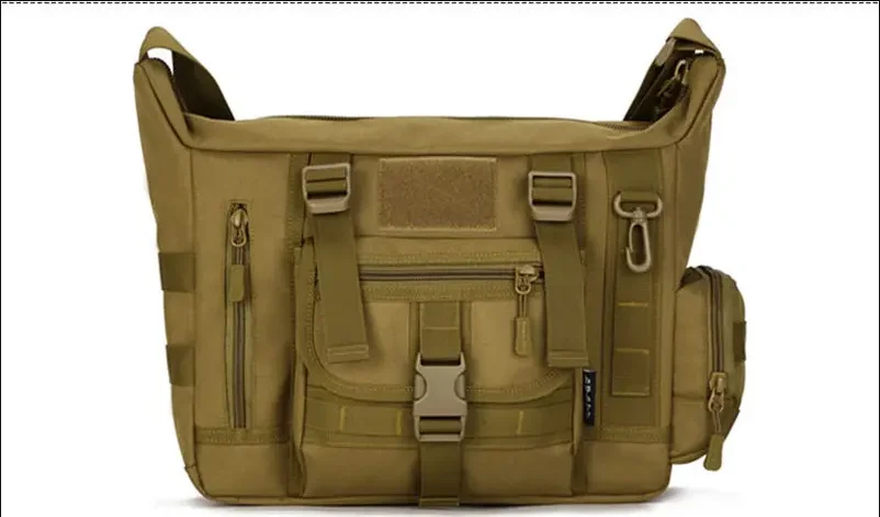 Taktische Messenger-Umhängetasche 14-Zoll-Laptop Einzelschultertasche Outdoor-Wander-Camping-Tasche Herren-Sport-Molle-Sling-Rucksack – Detail 5