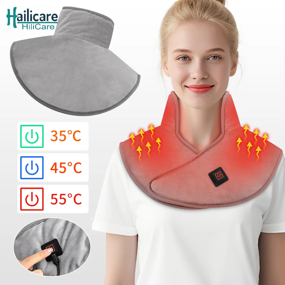 

Heating Shoulder Neck Pad Warm Back Brace Hot Compress Shawl Winter Massage Shawl Relieve Fatigue Warm Back Relaxation Tools