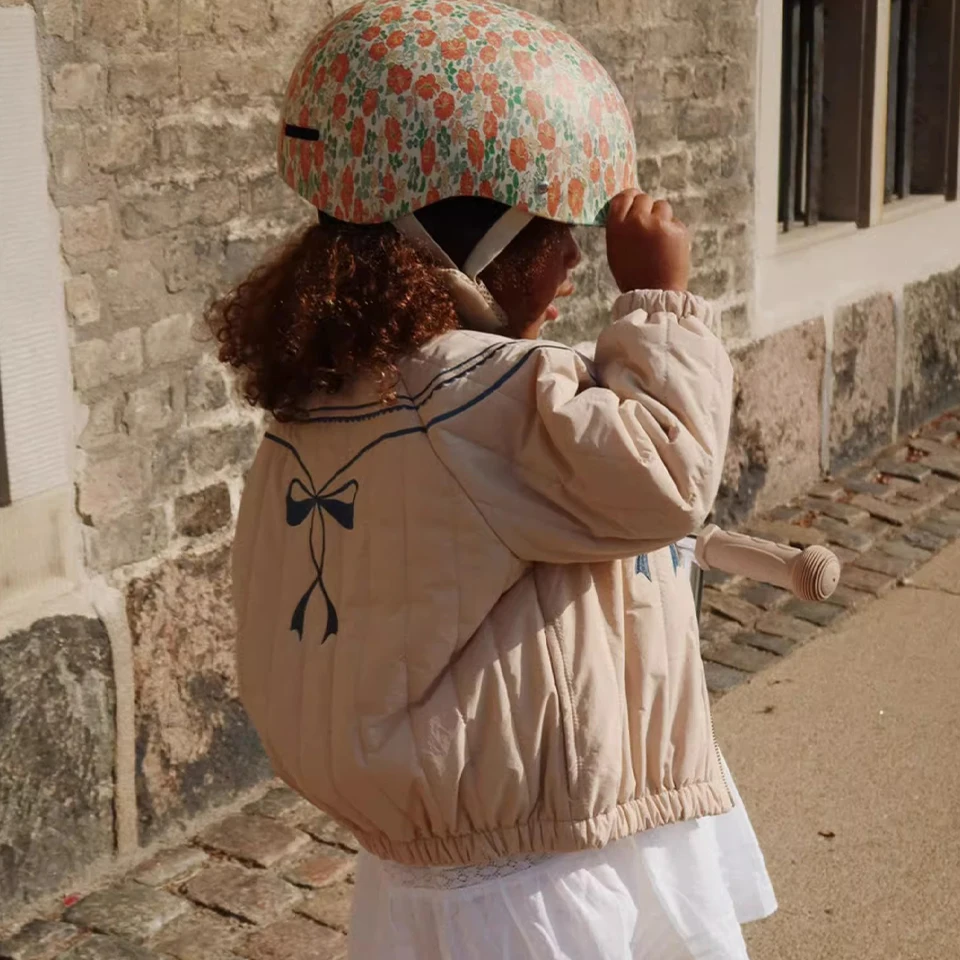 KS 25 Boys Flight Suit Cotton Coat Winter Keep Warm Girl Embroidery Lambswool Heavyweight Jacket Coats Kid Berber Fleece Outwear