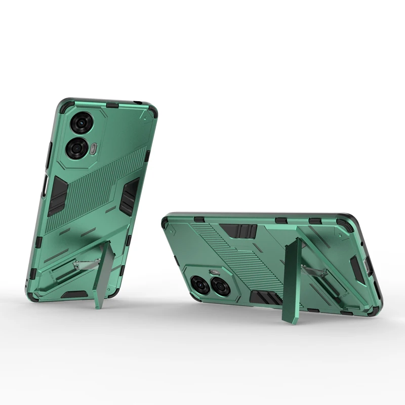 For Motorola MOTO G24 4G Case Punk Stlye Full Protection Armor Cover with Kickstand Bracket for Moto G24