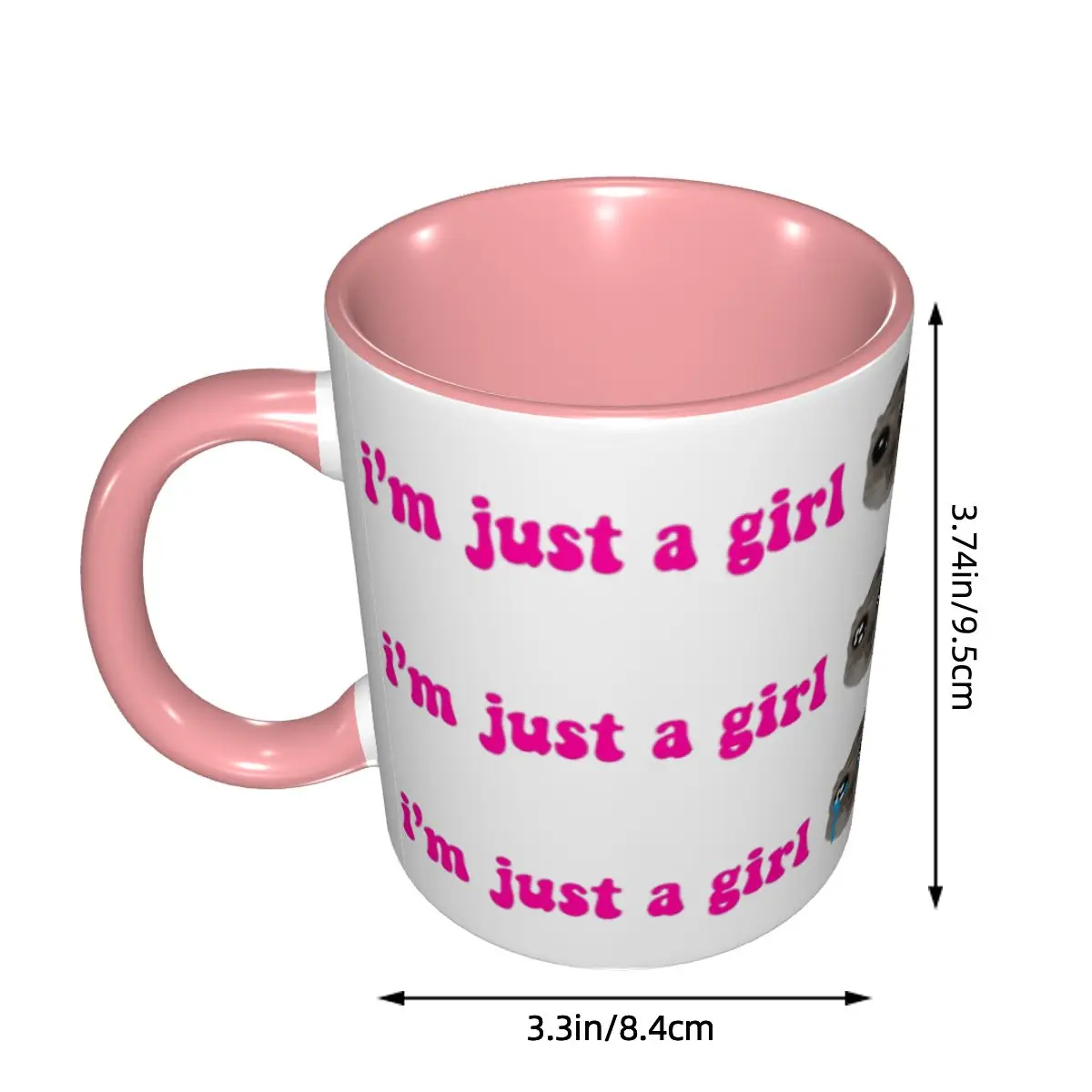 Sad Hamster Meme Mug Funny Ceramic Coffee Cups Tea Mugs Milk Cup Drinkware Gifts for Woman Man