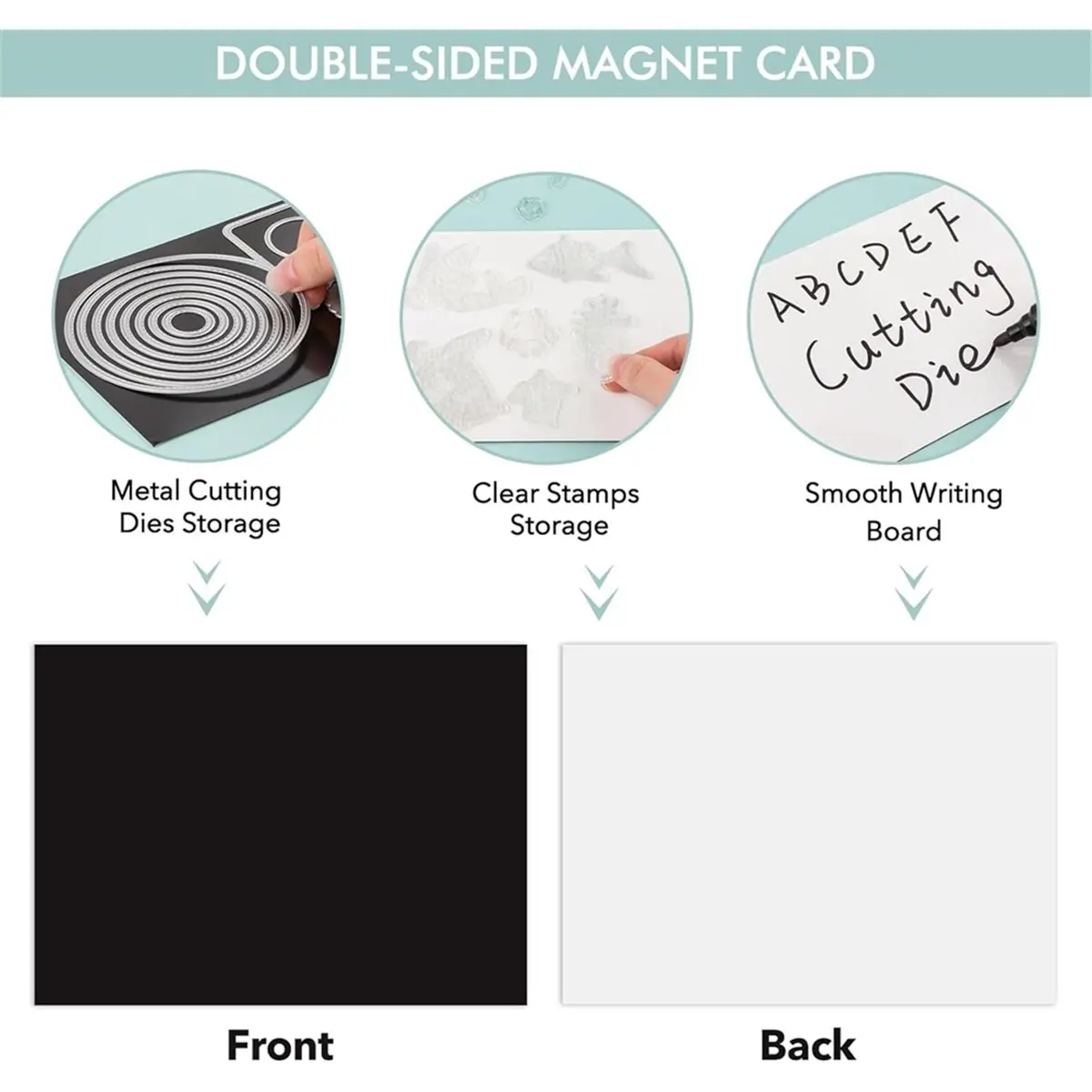 A77K 60PCS Dies & Stamps Storage Pockets and Magnet Sheets,Magnetic Die Storage,Stamp and Die Storage Pockets