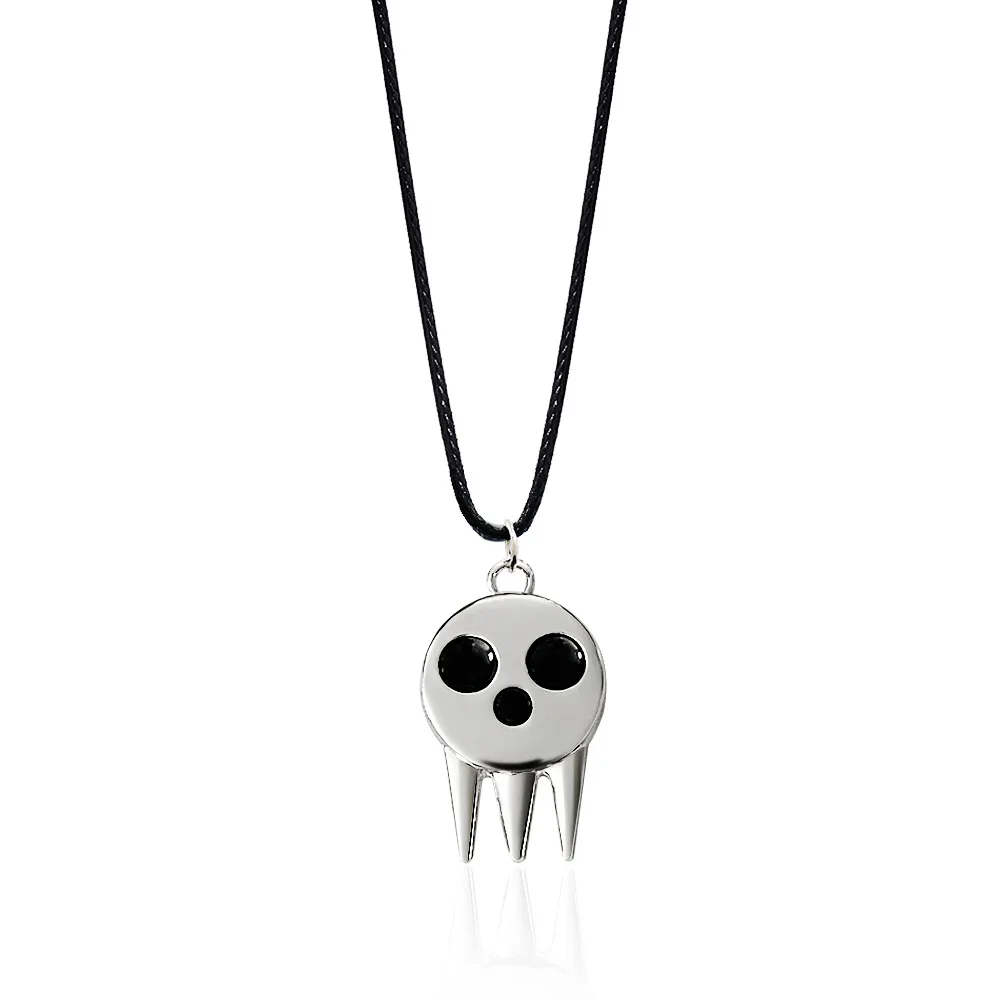 Comics SOUL EATER Death the Kid  Same Skull Necklace Horror Style Souvenir Props Jewelry  Gift for Fans