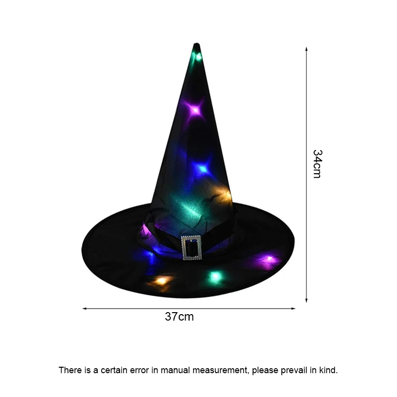 Halloween Light Up Witch Hat Decorative Witch Hat Halloween Decoration Outdoor Indoor Patio Tree Garden