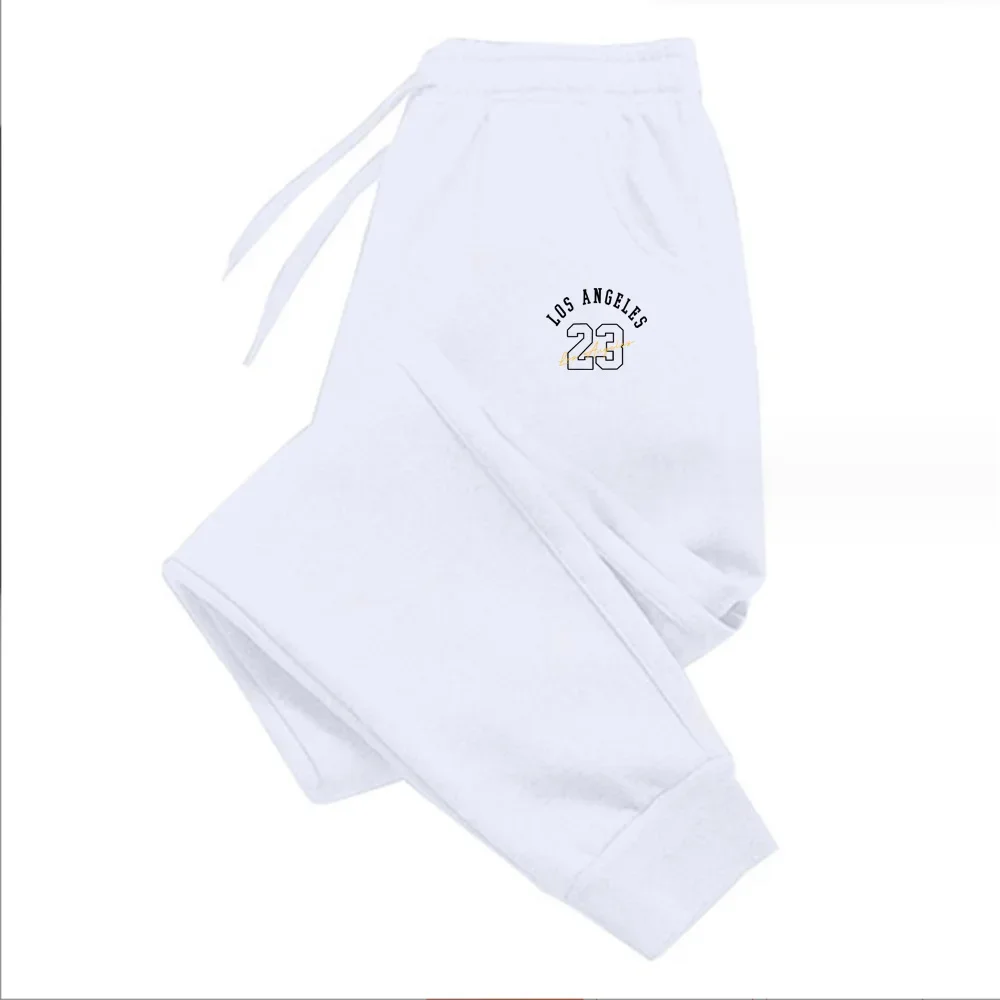 

2024 New Cargo Pants Men's Straight sports Clothing 23 Solid color print sweatpants Versatile Joggers Woven Casual Male Trousers