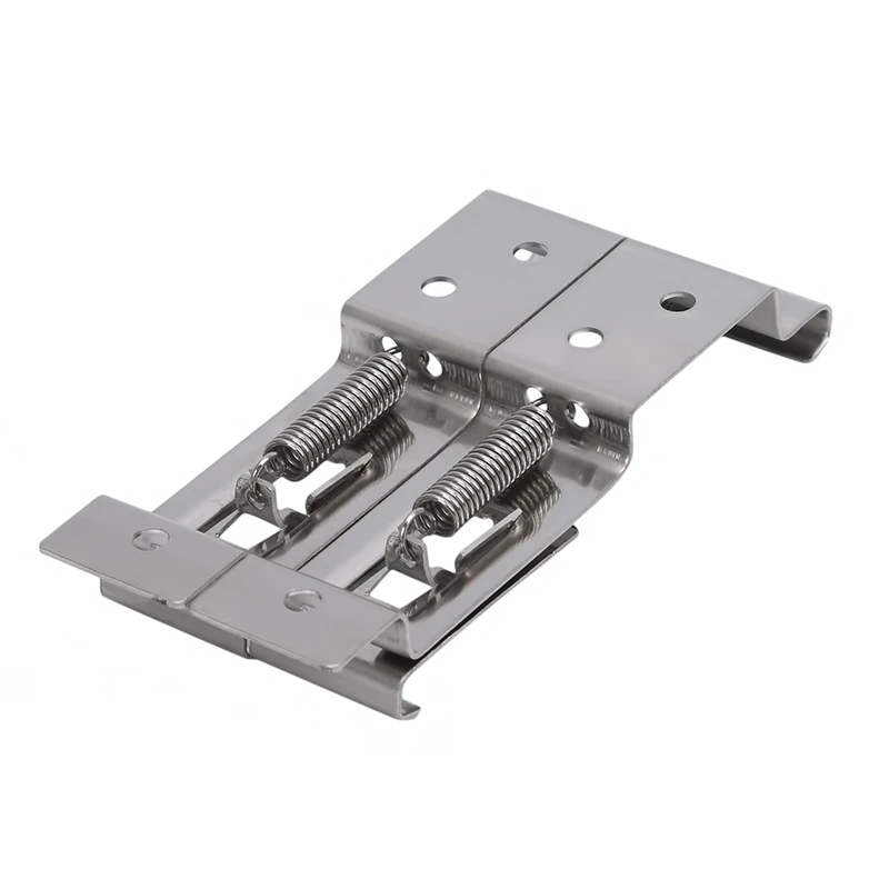 

1Pcs Car License Plate Spring Loaded Stainless Steel Bracket Car Frame Holder Trailer Number Plate Clips