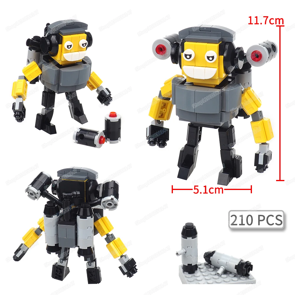 Toilet Man Armed Machine Life Building Block Assembly figures Mecha Weapons Titan War Attack Model Scene Children Gifts Boy Toys