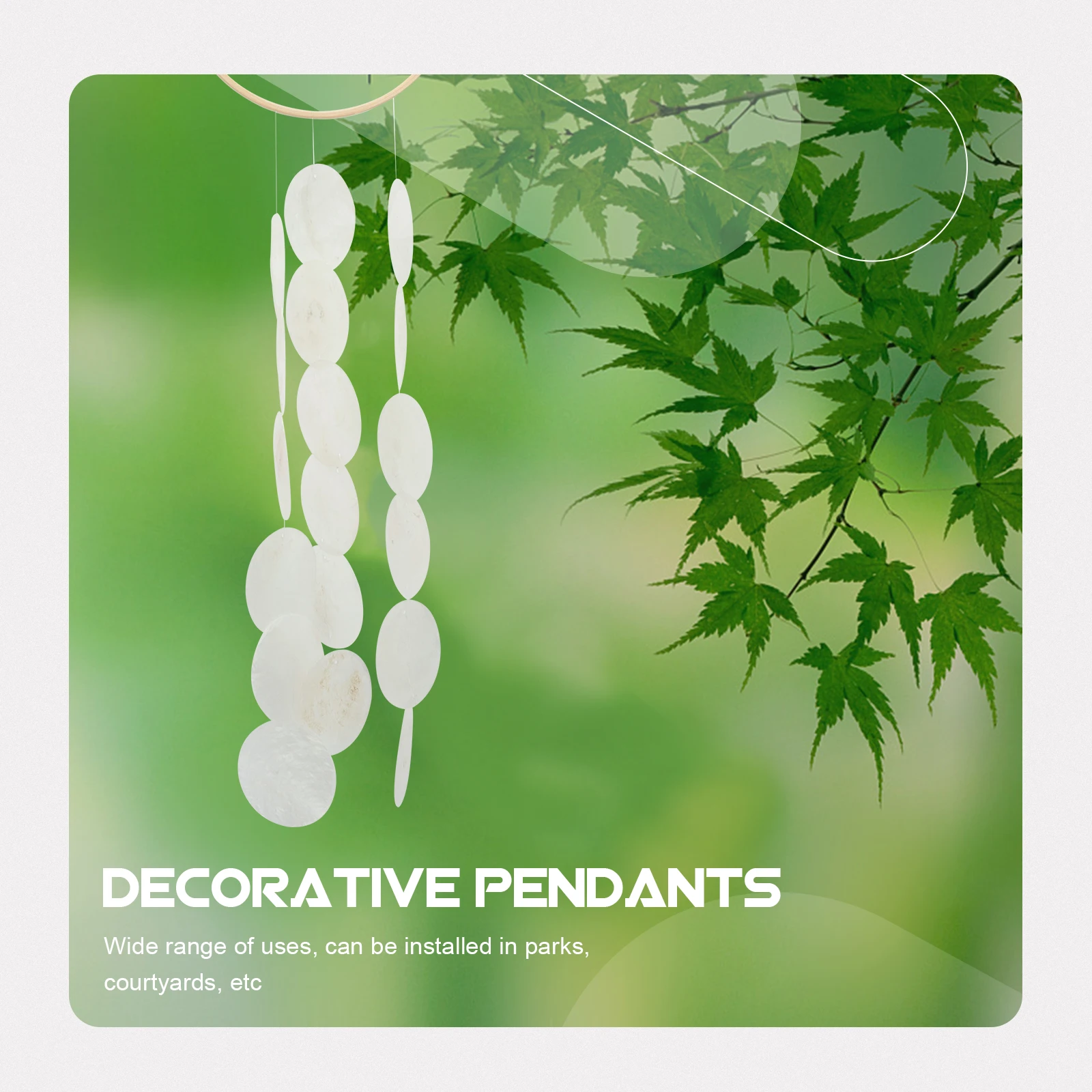 

Creative Shell Wind Chime Pendant Durable Outdoor Patio Decor Balcony Yard Hanging Novelty Home Supplies