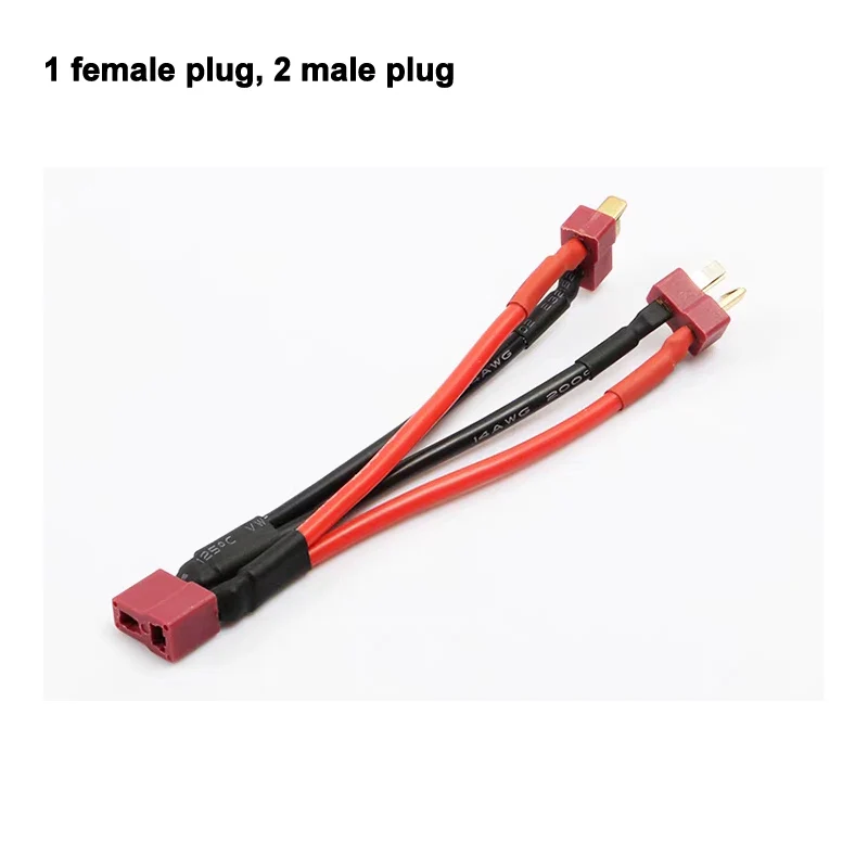 T-Plug Y Wire Harness Female to Male T Plug Parallel Battery Pack Connector Cable For Rc Lipo Battery Rc Model