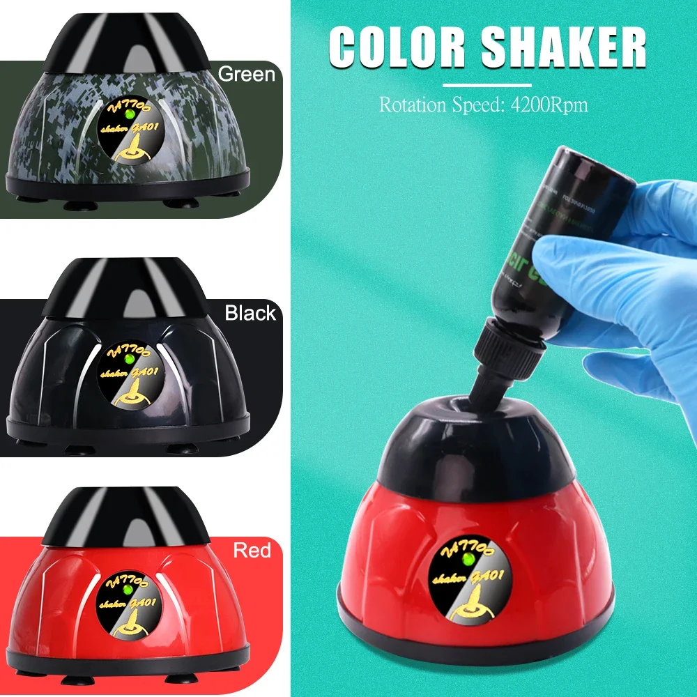 Electric Tattoo Ink Pigment Mixer Stirrer Nail Polish Liquid Bottle Shaker 360 Degree Rotaring Ink Shaking Tattoo Accessories