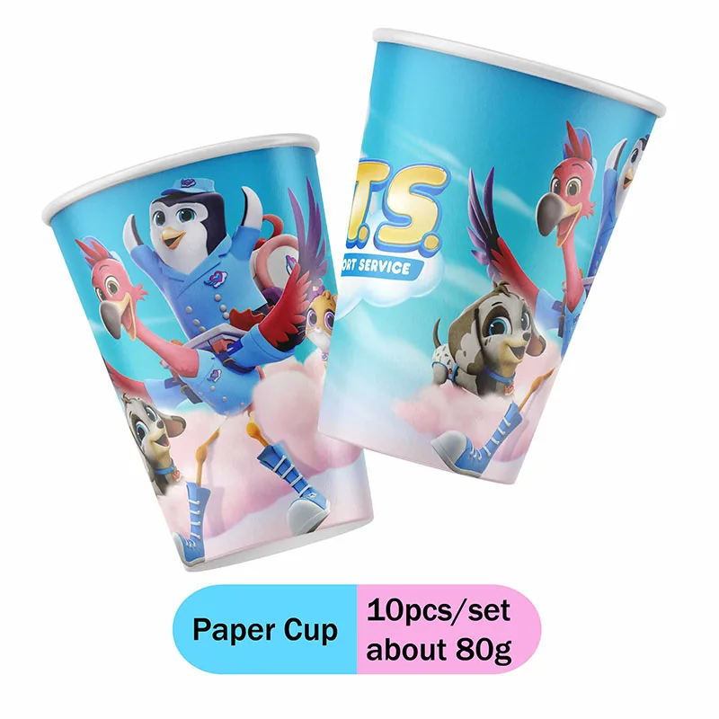 disney  Junior T.O.T.S. Birthday Party Disposable Tableware Water bottle stickers carton balloons boys girls children's supplies