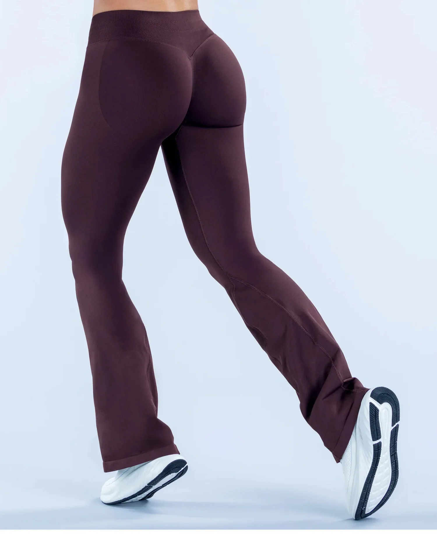 LOGO Cross-Border Nahtlose Yoga-Micro-Flare-Hose für Damen, Weite Hose zum Laufen, Sport, als Oberbekleidung, zum Radfahren und für Fitness – Detail 14