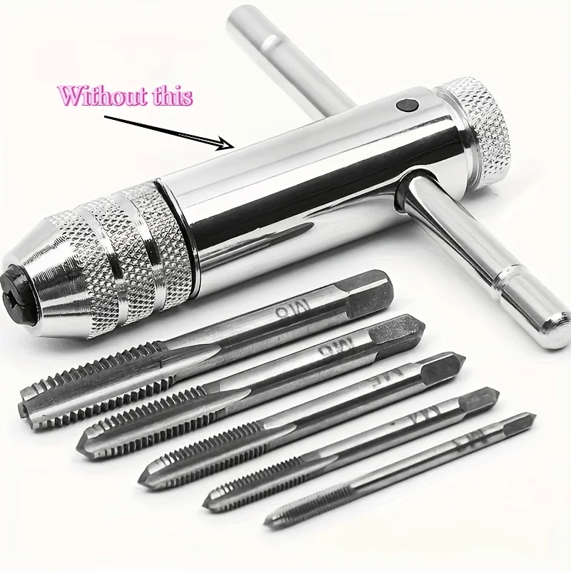 5cp heavy-duty mold tap wrench set, thread cutting mold, suitable for metal processing and gear maintenance