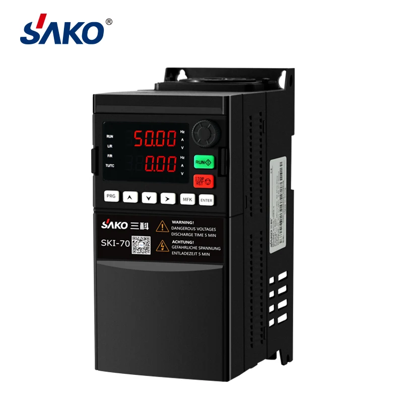 Imagem -04 - Sako-conversor de Frequência Variável Controle de Velocidade Inversor Vfd Igbt Ski70 220v 0.75kw 1.5kw 2.2kw 1hp 2hp 3hp