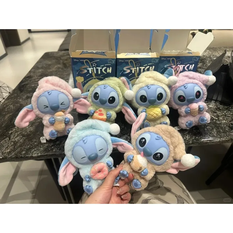 Disney Stitch Collection Series Blind Box Plüschpuppen-Anhänger, stilvolles Zubehör für Taschen-Schlüsselanhänger, süßes dekoratives Ornament