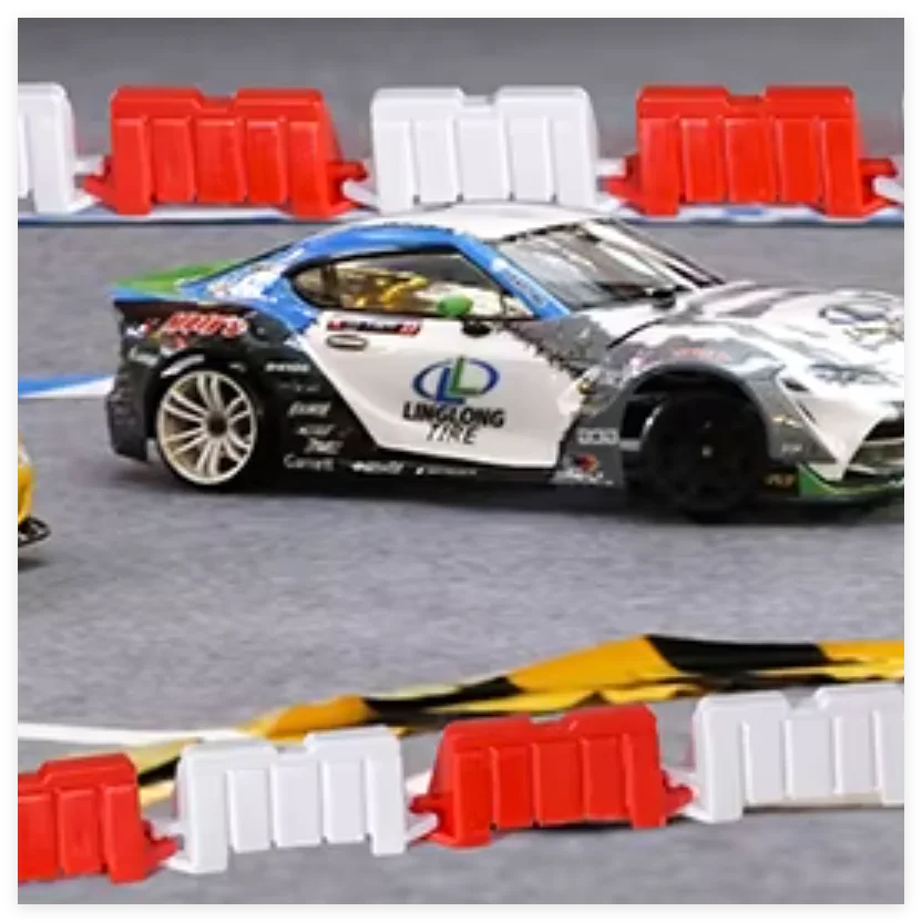 

9IMOD 20/60pcs RC Car Drift Race Road Barrier Traffic Fence For Racing Tracks DIY Part
