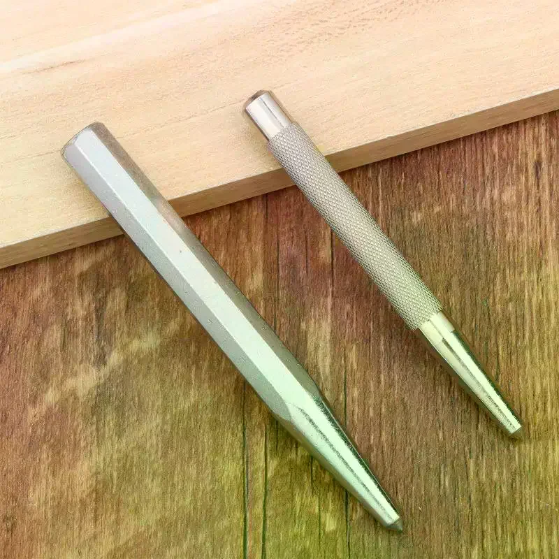 High Hardness Center Punch Non-slip Handle Tapered Punch Point Punch Locator Metal Drill Mark Center Punch Fitter's Chisel Punch