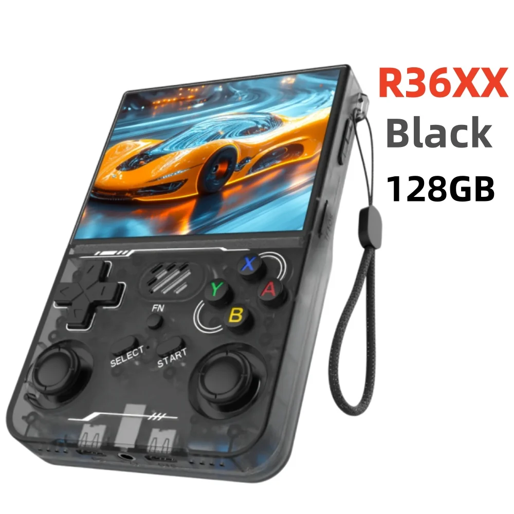 R36S Retro R36 Ultra Handheld Videogameconsole IPS Scherm 128GB Spellen Draagbare Pocket Player Linux Systeem R36XX PRO