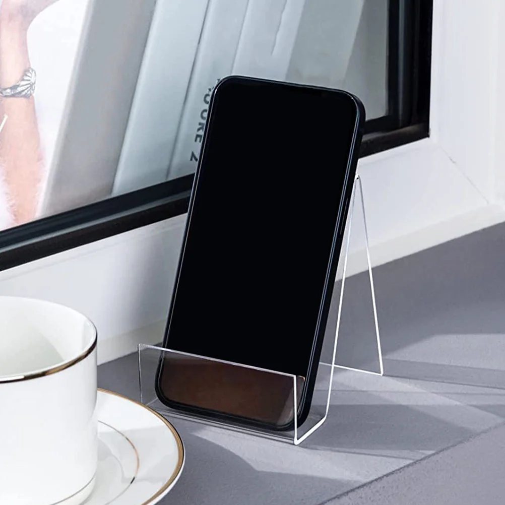 3 Pcs Monitor Stand for Desk Transparent Display Acrylic Book Store Bookshelf Simple Holder Magazine Office