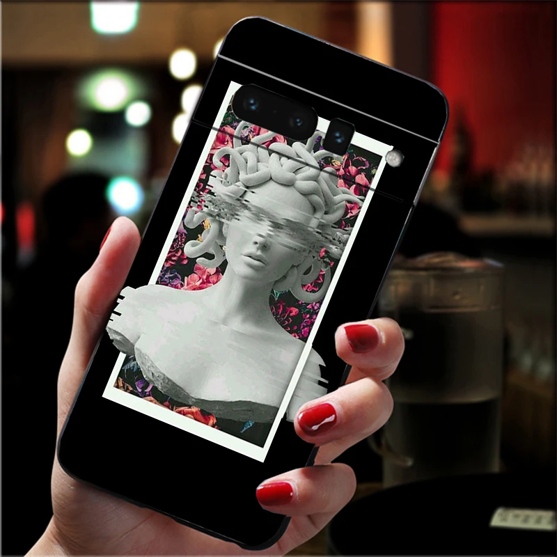 

Phone Case For Google Pixel 10 9 Pro XL 9A 8 7 6 Pro Pixel 8A 7A 6A Pixel 8 7 6 5 Plaster Statue David aesthetic Art