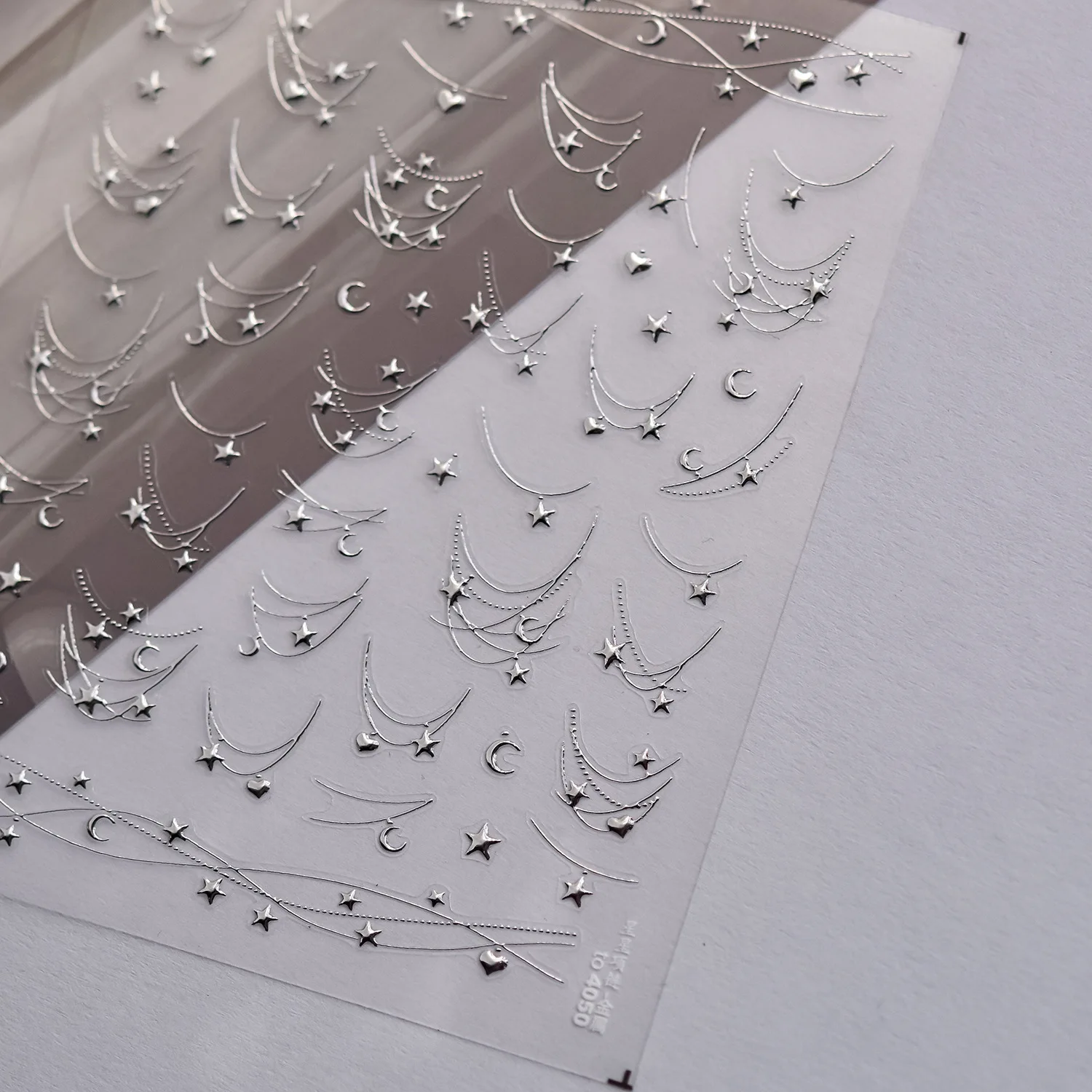 1 pièces 5D étoile lune collier lignes incurvées Nail Art autocollant or/argent ligne française ongles décalcomanies bricolage auto-adhésif manucure curseur