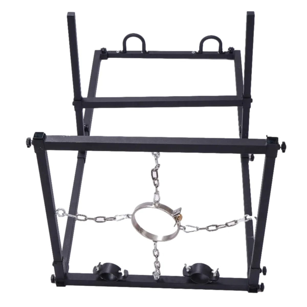 BDSM Bondage Frame Sex Toy with Adjustable Restraints, Heavy Duty Kneeling Frame for Adults Couples Role Play Bondage Gear Tools
