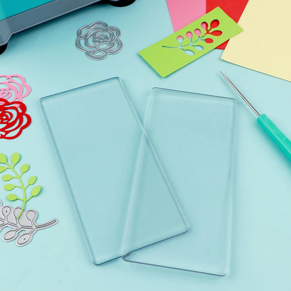 

5,5x2,6 дюйма, 1 пара мини-отрезных колодок для высечки, 2 упаковки прозрачных режущих пластиковых пластин из поликарбоната для высечки