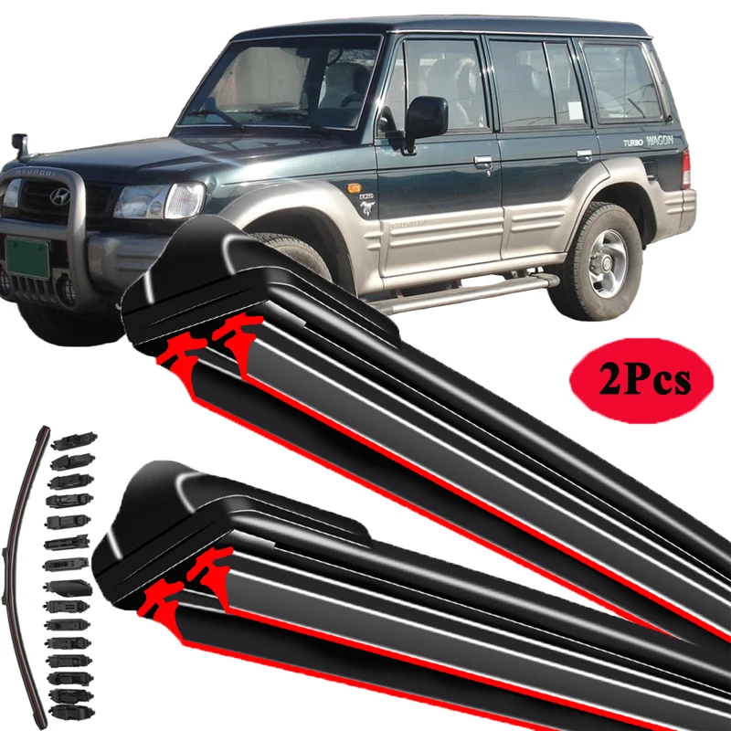 For HYUNDAI GALLOPER II JK-01 1997-2003 Car Windshield Wiper Blade Front Windscreen Brushes Washer Accessories Window Cleaning