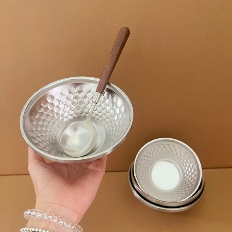 

LH Hammer Hat Bowl Stainless Steel Household High Value Tableware Smoothie Bowl