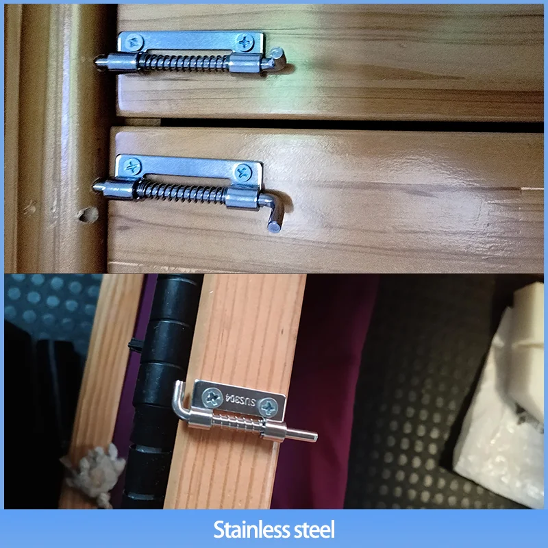 

Multi Specification Detachable Left And Right Spring Pin Hinges 304 Stainless Steel Distribution Cabinet Door Shaft