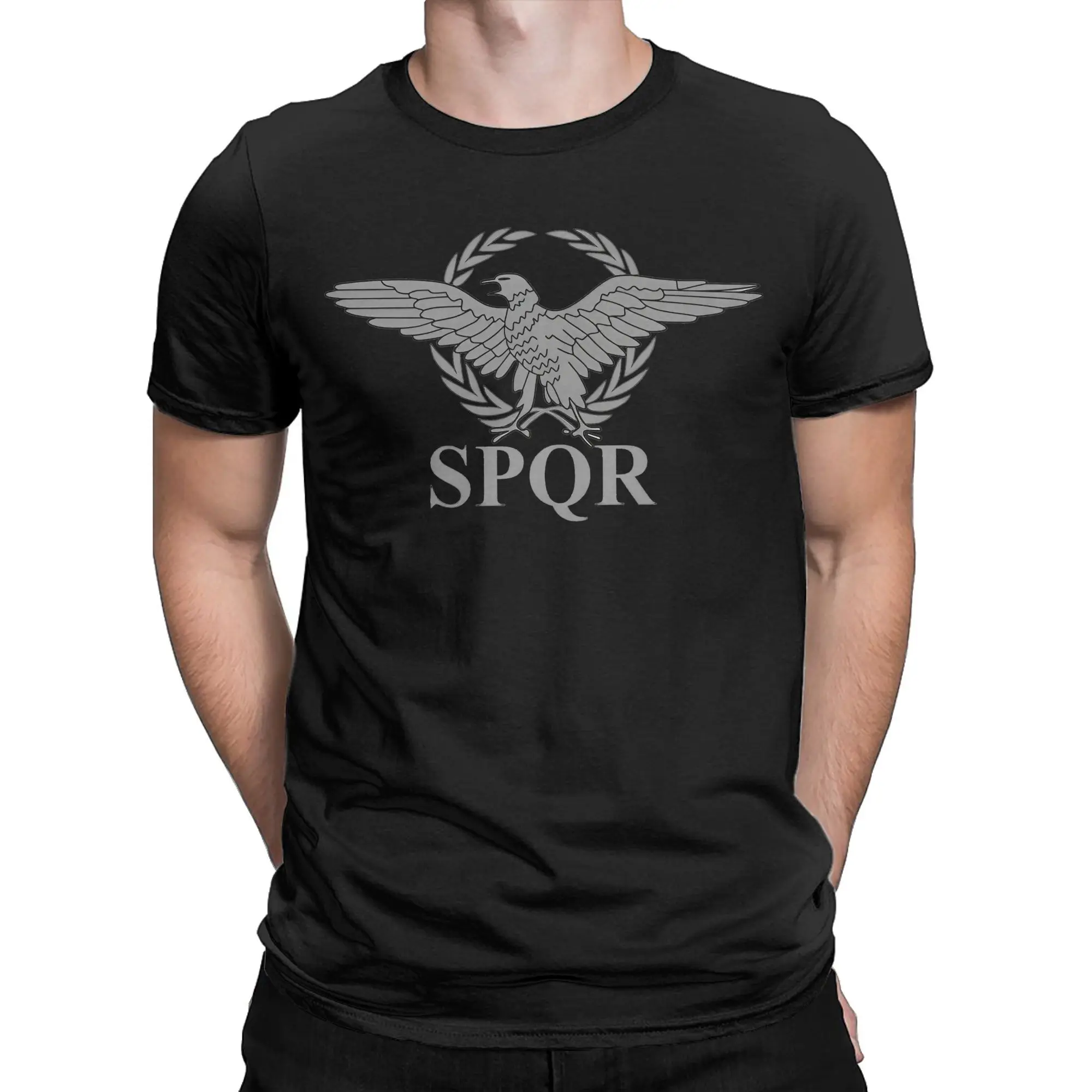 SPQR Roman Legion T-Shirt For Men Women Cotton Clothes Funny  Round Neck Short Sleeve